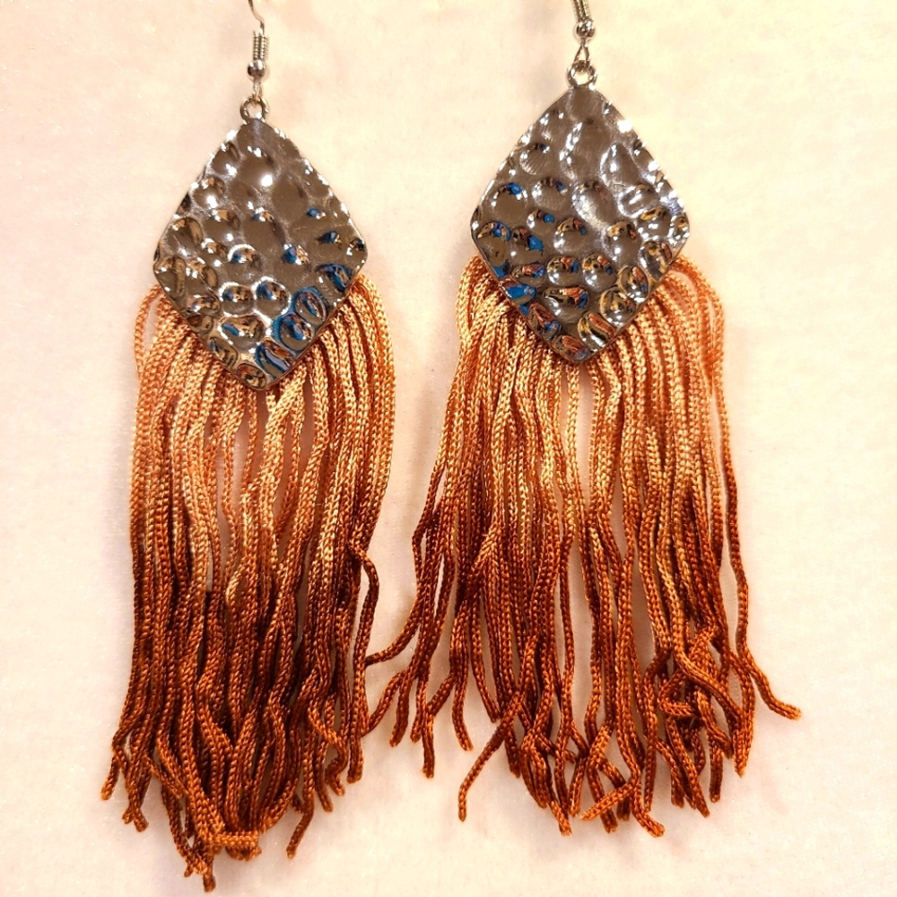 Dangle fall colors earrings  casual party boho